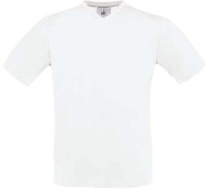 B&C CG153 - Camiseta Exact Con Cuello En V Blanco
