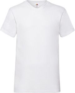 Fruit of the Loom SC22V - Camiseta Valueweight Con Cuello En V (61-066-0) Blanco