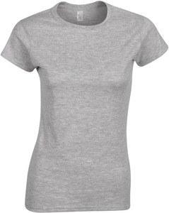 Gildan GI6400L - Camiseta de mujer 100 % algodón Sport Grey