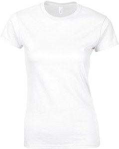 Gildan GI6400L - Camiseta de mujer 100 % algodón Blanco