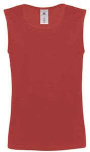 B&C CG155 - Camiseta Sin Mangas Athletic Move Rojo