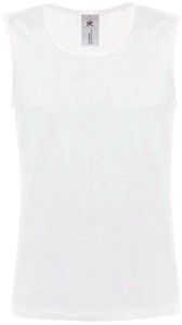 B&C CG155 - Camiseta Sin Mangas Athletic Move Blanco