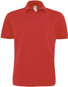 B&C CGHEA - Camiseta Polo Heavymill Rojo