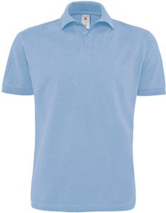 B&C CGHEA - Camiseta Polo Heavymill Azul cielo