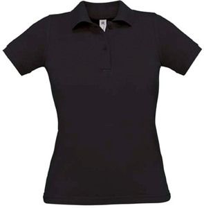 B&C CGPW455 - Camiseta Polo Safran Pure Negro