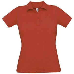 B&C CGPW455 - Camiseta Polo Safran Pure Rojo