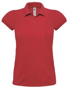 B&C CGPW460 - Camiseta Polo Heavymill Rojo