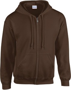 Gildan GI18600 - Sudadera con capucha y cremallera Gildan Dark Chocolate