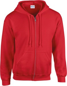 Gildan GI18600 - Sudadera con capucha y cremallera Gildan Rojo