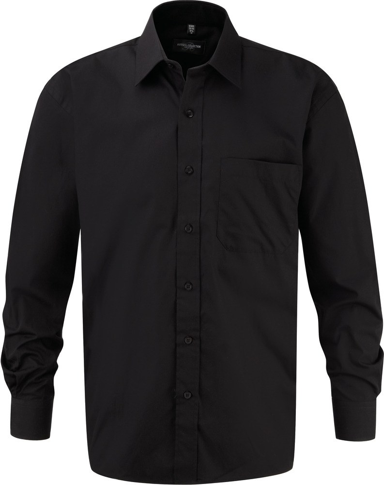 Russell Collection RU936M - Camisa Pure Cotton En Manga Larga