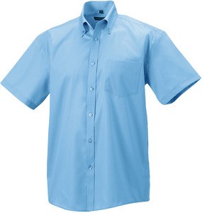 Russell Collection RU957M - Camisa Ultimate Non-Iron En Manga Corta Bright Sky