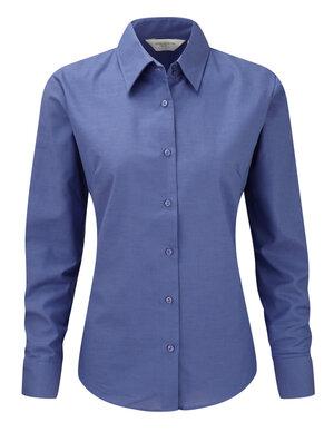 Russell Collection RU932F - Camisa Oxford En Manga Larga Y De Fácil Cuidado