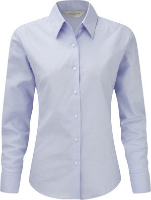 Russell Collection RU932F - Camisa Oxford En Manga Larga Y De Fácil Cuidado