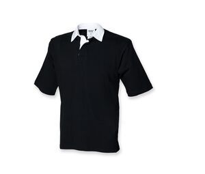 Front row FR03M - Camisa de rugby de manga corta Negro
