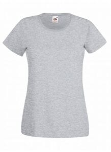 Fruit of the Loom SS050 - Camiseta valueweight para mujer Gris mezcla