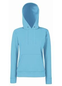 Fruit of the Loom SS038 - Sudadera con capucha de mujer Classic 80/20 Azure Blue