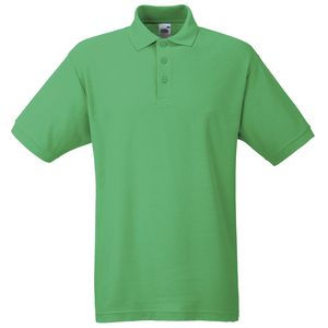Fruit of the Loom SS402 - Polo con Botones 65/35 Verde Kelly 