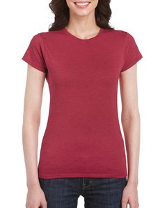 Gildan GD072 - Camiseta Softstyle™ para mujeres de algodón hilado en anillo Antique Cherry Red