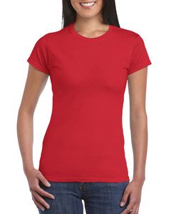 Gildan GD072 - Camiseta Softstyle™ para mujeres de algodón hilado en anillo Rojo