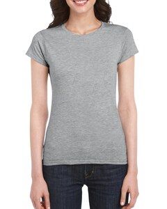 Gildan GD072 - Camiseta Softstyle™ para mujeres de algodón hilado en anillo Deporte Gris