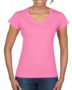 Gildan GD078 - Camiseta Cuello V Mujer Gildan Softstyle™ para mujeres Azalea