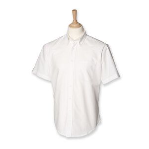 Henbury HB515 - Camisa Oxford clásica de manga corta White