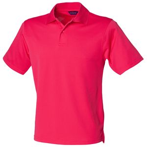 Henbury HB475 - Camisa Polo Coolplus® Bright Pink