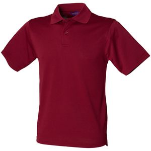 Henbury HB475 - Camisa Polo Coolplus® Borgoña