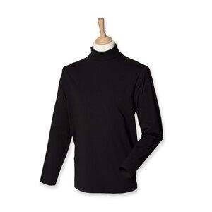 Henbury HB020 - Top de cuello alto de manga larga Negro