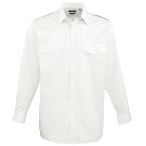 Premier PR210 - Camisa piloto de manga larga Blanco