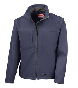 Result R121A - Chaqueta clásica en softshell Azul marino