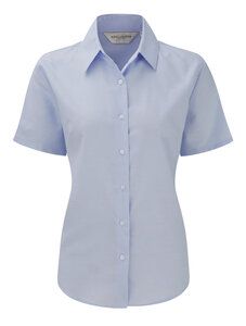 Russell J933F - Camisa Oxford de manga corta para mujer Oxford Blue
