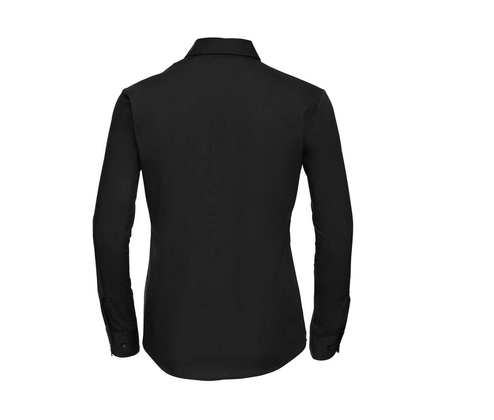 Russell J936F - Camisa pure cotton de popelina de manga larga y de fácil cuidado