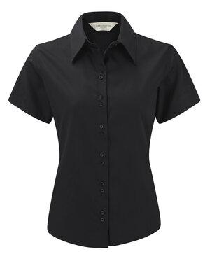 Russell J957F - Camisa de manga corta ultimate non-iron para mujer