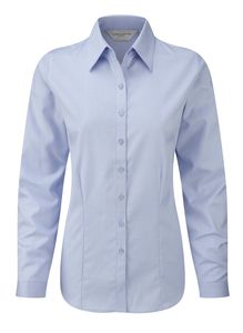 Russell J962F - Camisa de espiga de manga larga Azul Cielo