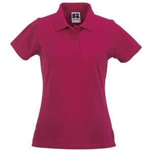 Russell J569F - Polo Clásico de algodón Fucsia