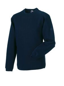 Russell J013M - Sudadera Heavy Duty de cuello redondo y resistente French marino