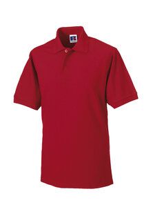 Russell J599M - Polo resistente al lavado a 60 ° C Classic Red