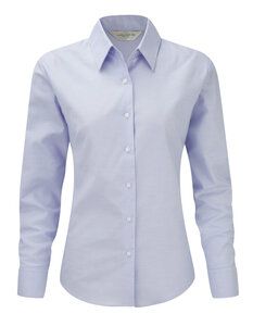 Russell Collection R-932F-0 - Blusa Oxford LS Oxford Blue