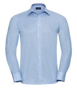 Russell Collection R-922M-0 - Camisa L/SL Oxford Oxford Blue