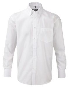 Russell Collection R-956M-0 - Camisa Ultimate Non-iron LS Blanco