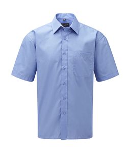 Russell Collection R-935M-0 - Camisa de Popelina Manga Corta