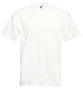 Fruit of the Loom 61-044-0 - Camiseta Super Premium 100% algodón para hombre Blanco