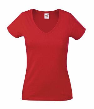 Fruit of the Loom 61-398-0 - Camiseta Para Dama Valueweight con Cuello en V