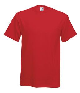 Fruit of the Loom 61-082-0 - Camiseta de Corte Completo Original Rojo