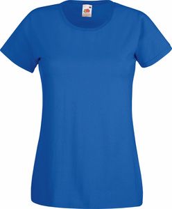 Fruit of the Loom 61-372-0 - Camiseta Lady-Fit 100 % algodón para mujer Azul royal