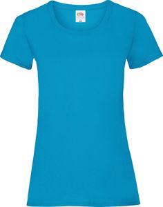 Fruit of the Loom 61-372-0 - Camiseta Lady-Fit 100 % algodón para mujer Azure Blue
