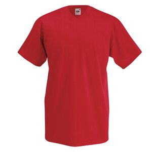 Fruit of the Loom 61-066-0 - Camiseta con Cuello en V Rojo