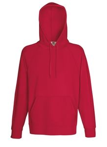 Fruit of the Loom 62-140-0 - Sudadera con capucha Lightweight Rojo