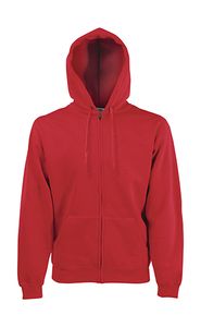 Fruit of the Loom 62-034-0 - Sudadera con Capucha y Cremallera Rojo